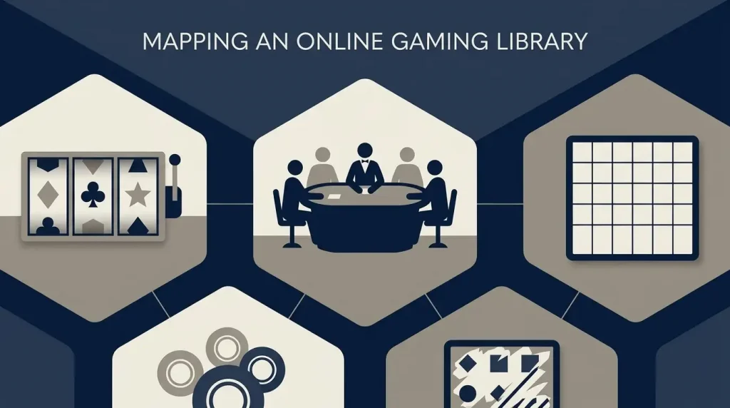 Map of slots, live casino, bingo and instant-win game categories