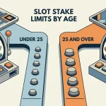 Online slot reels, provider tiles and UK stake-limit markers